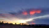 9月2日武庫川からの夕焼け