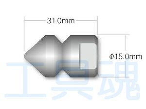 画像1: アサダ 1/4"逆噴射ノズルT型 (1)