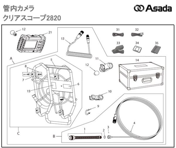 画像2: アサダカメラケーブル2820単品 (2)