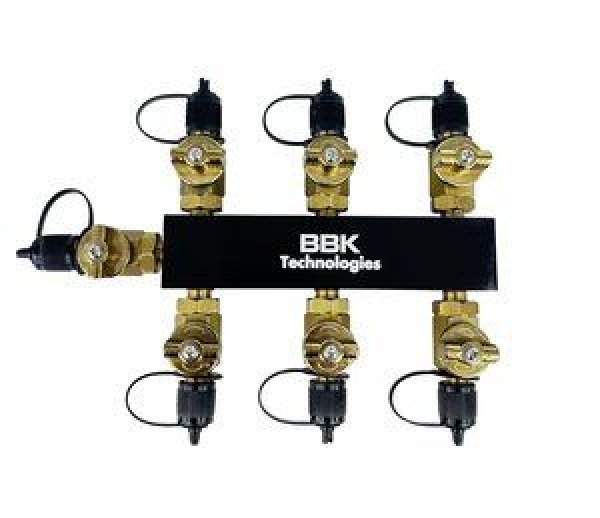画像1: BBKテクノロジーズ バルブ付き回収用6連結ヘッダー【送料無料】 (1)
