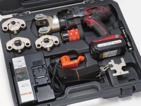 画像1: ベンカン充電式冷媒ダブルプレス専用締付工具セット (1)