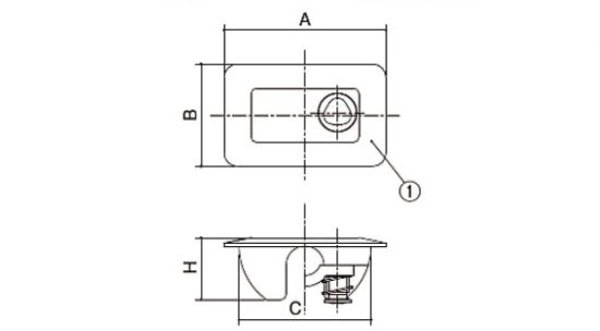 画像2: 中部コーポレーション マンホールカバー用ロック錠 (2)
