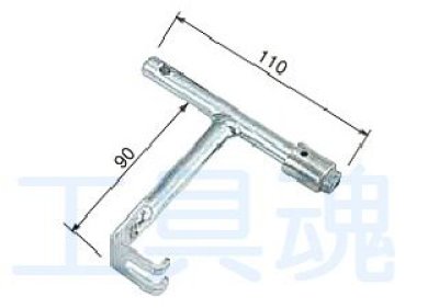 画像1: 中部コーポレーションYマンホールハンドル（2本組）