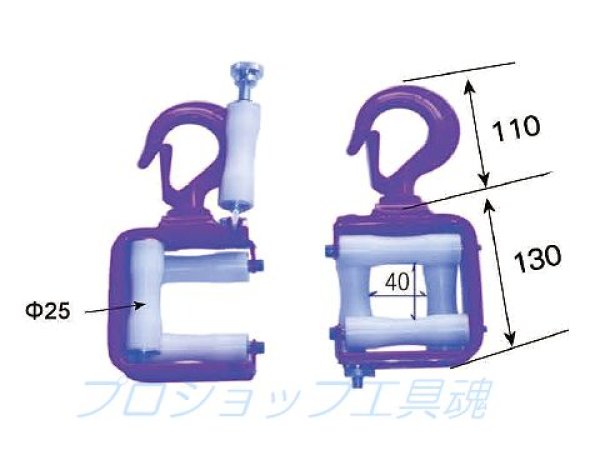 DAIWA ダイワ製作所 四面金車 40FL