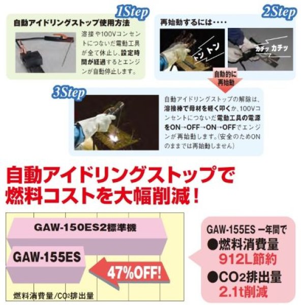 画像4: デンヨー ガソリンエンジン溶接機 (4)