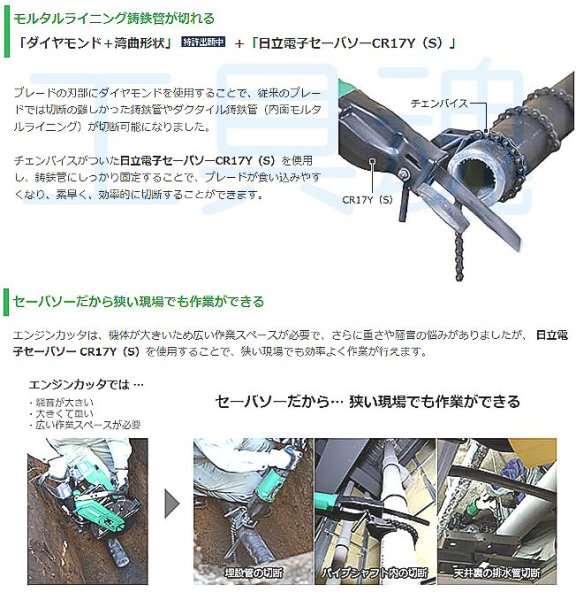 画像4: HiKOKI ダイヤモンド湾曲セーバソーブレード CR17Y(S)用 (4)
