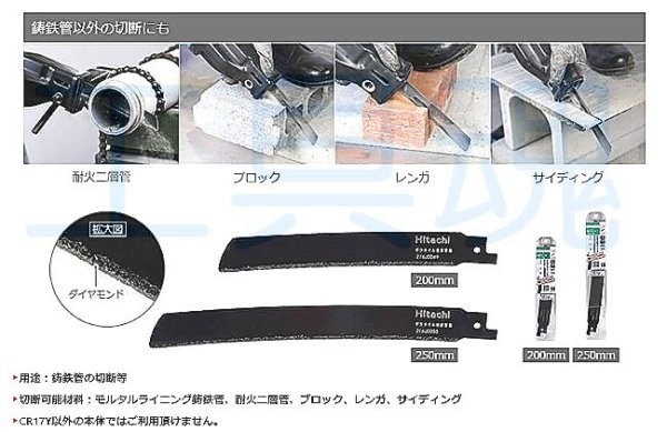 画像7: HiKOKI ダイヤモンド湾曲セーバソーブレード CR17Y(S)用 (7)