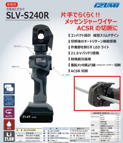 画像3: マクセルイズミ 電動油圧式カッタ (3)