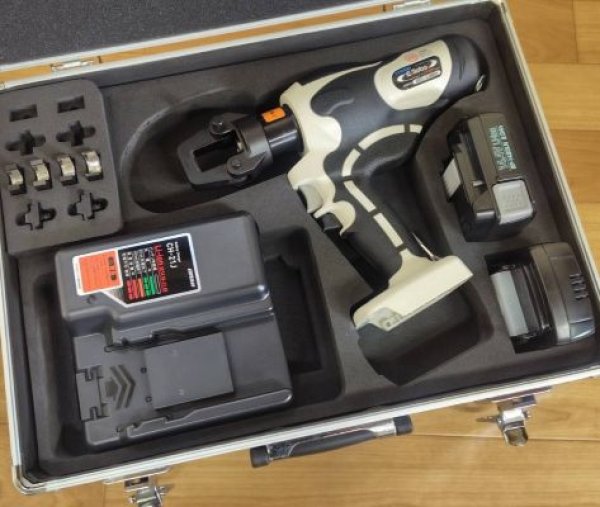 画像1: マクセルイズ充電式圧着工具 (1)