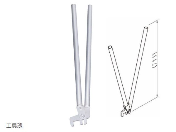 画像2: エヌ・エス・ピー Ｕピン調整器プライヤータイプ (2)