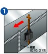 画像2: NSP 天端ターゲットII縦筋用ロック付D10・D13（500入）【メーカー直送限定品】 (2)