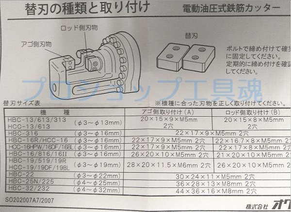 画像4: オグラ鉄筋カッター替刃 (4)