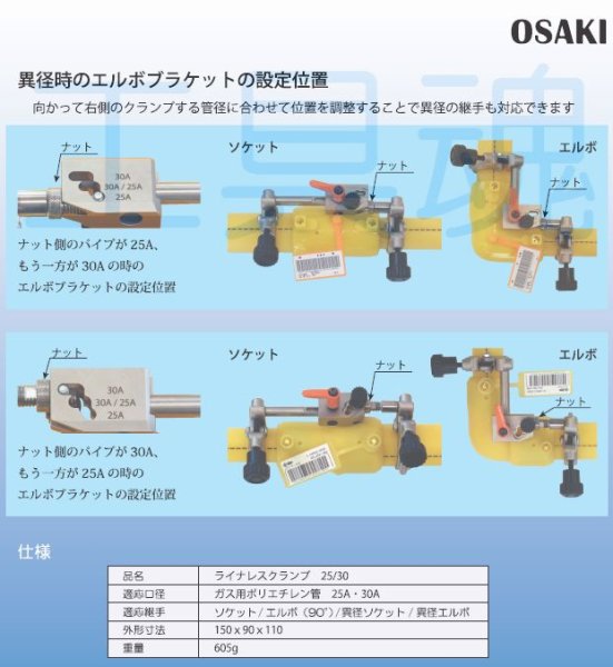画像2: 大肯精密ライナレスクランプ【受注生産品】 (2)