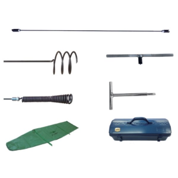 画像1: カンツールロッド清掃機Q-Bプラマーズ コンパクトセット 1.2m×6本 (1)