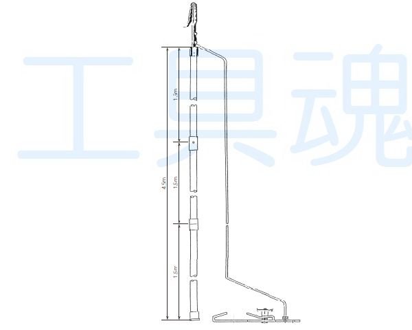 画像1: 長谷川電機鉄道用アースフック【受注生産・納期6ヶ月】 (1)