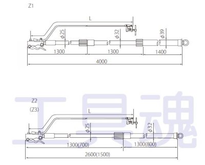 画像1: 長谷川電機工業送電線用アースフックセット【代金引換ご利用不可】