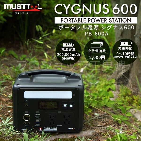 画像1: イチネンアクセスポータブル電源 CYGNUS 600 (1)