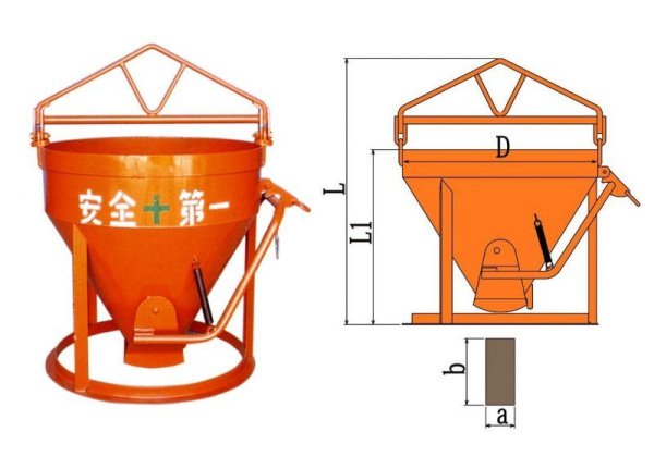 画像2: 釜原鉄工所片開 基礎打設型 生コンバケット【運賃別途お見積もり】 (2)
