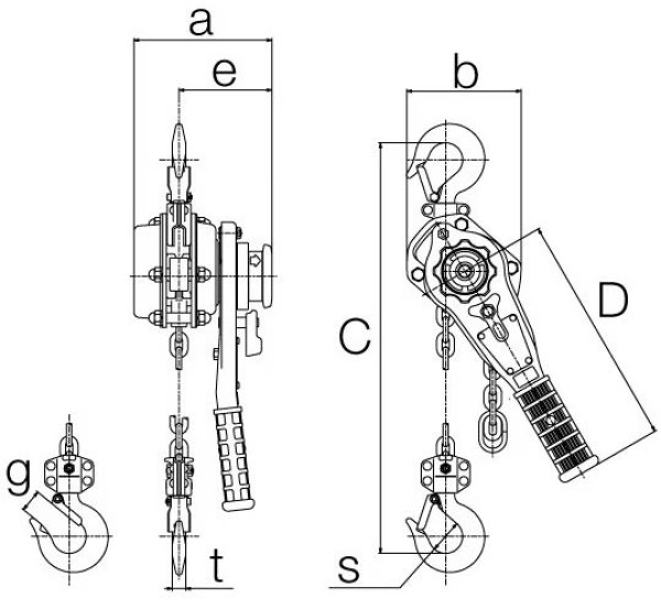 画像2: キトー レバーブロック L5形 (2)