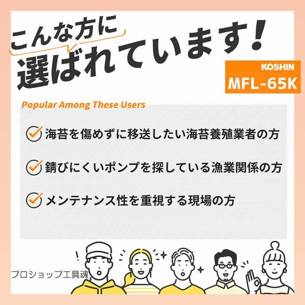 画像2: 工進ラバーインペラポンプ (2)