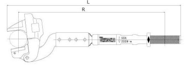 画像2: KTC ガス工事用トルクレンチ (2)