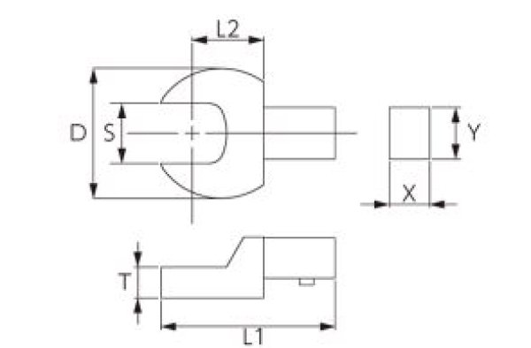 画像2: KTC 9×12スパナ交換ヘッド (2)