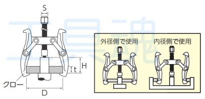 画像1: 京都機械工具 ギアプラー（強力型）