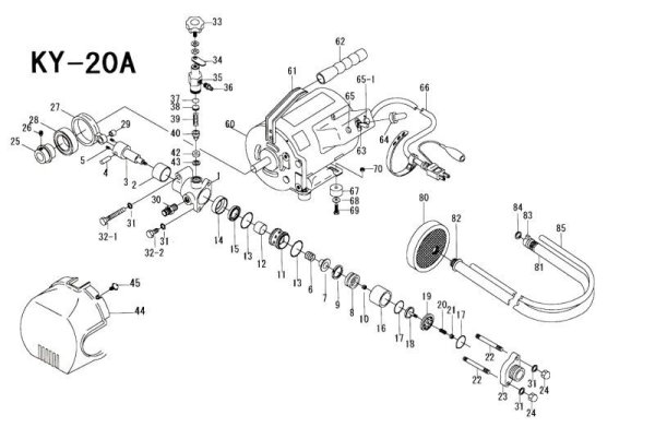 画像1: キョーワ テストポンプKY-20A用部品 (1)