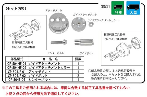 画像4: HASCO CP-504HFクランクシールインサーター用補修部品 (4)