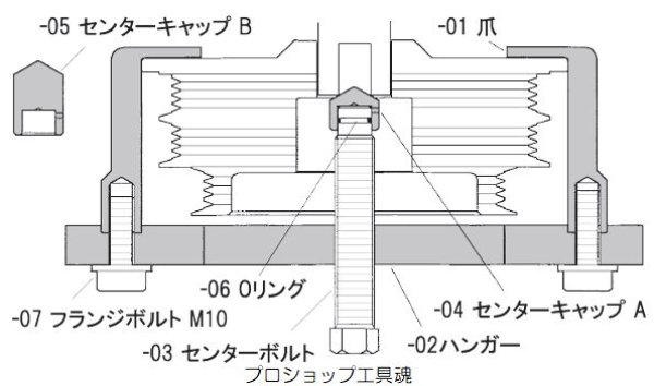 画像3: ハスコークランクプーリープーラー(フルセット) (3)