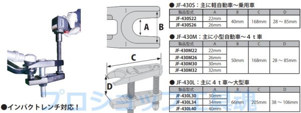 画像3: HASCO JF-430 seriesタイロッドジョイントプーラー (3)