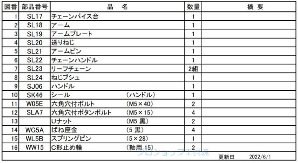 画像2: レッキス工業マンティス180WS・180WA用チェーンバイスユニット部 (2)