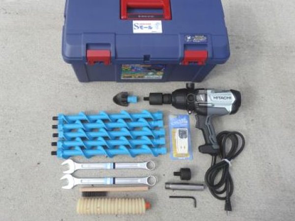 画像1: 丸善工業Ｓモール電動簡易貫通機標準セット (1)