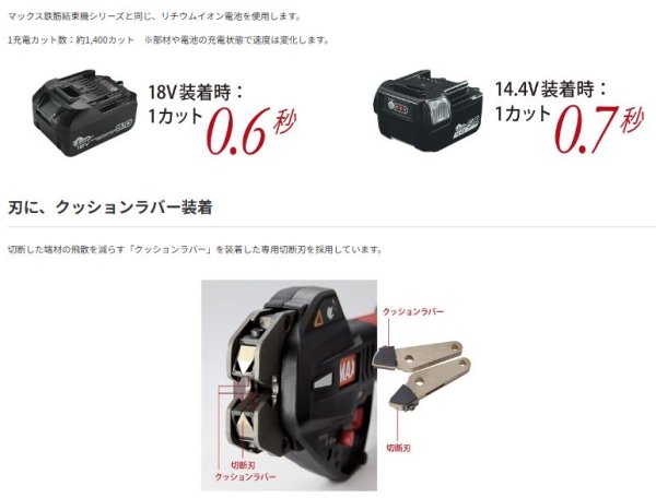 画像3: マックス 充電式メッシュ筋カッタ(18V仕様)セット (3)