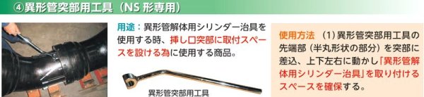 画像2: 中野製作所 異形管突部用工具（NS形専用）【送料別途お見積】 (2)