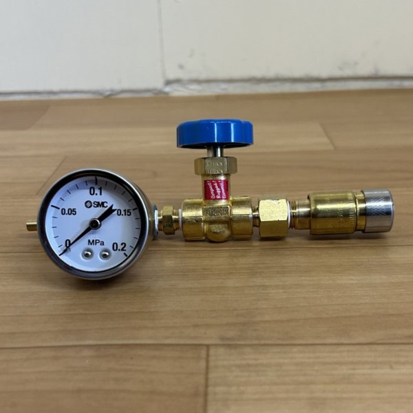 画像1: ガス配管用工具 ガスバック治具（青） (1)
