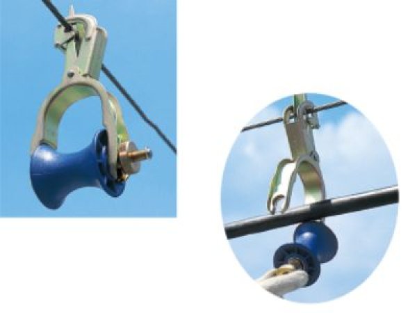 画像2: 藤井電工 ワンタッチ吊り金車 (2)