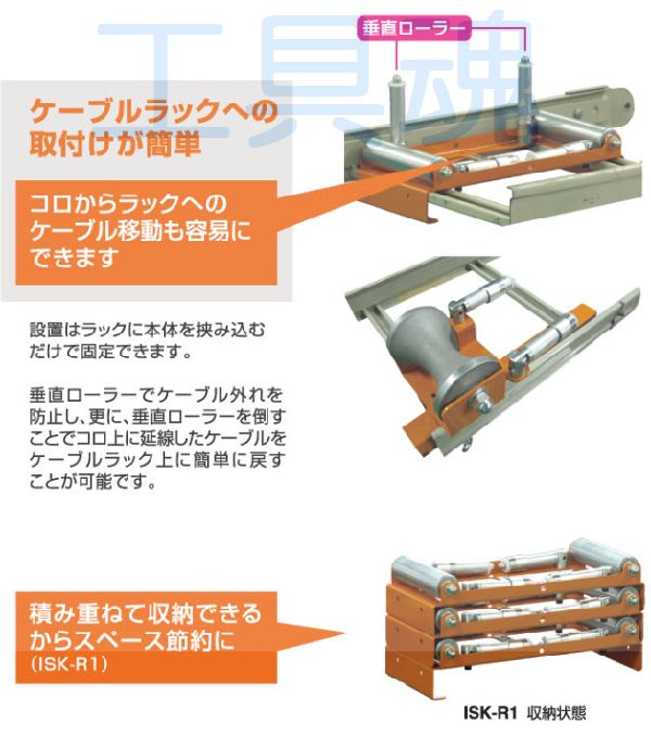 イクラツールラック用コロISL-R1