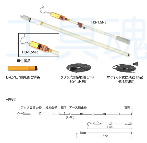 長谷川電機工業鉄道用検電器HS-1.5NJ1