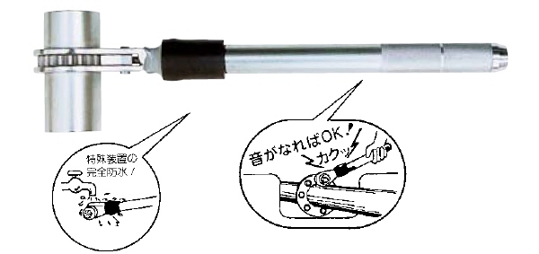 永木/NGKラチェット式トルクレンチ(管水用) GM-24